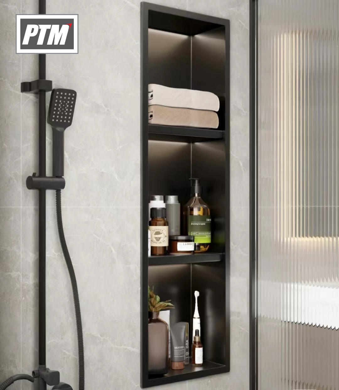 Ứng dụng hộc âm inox phòng tắm